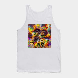 Psychedelic Sunflower Tank Top